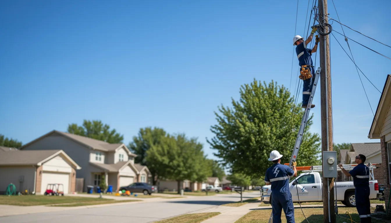 Residential electrician providing installation services in Smithville, TX